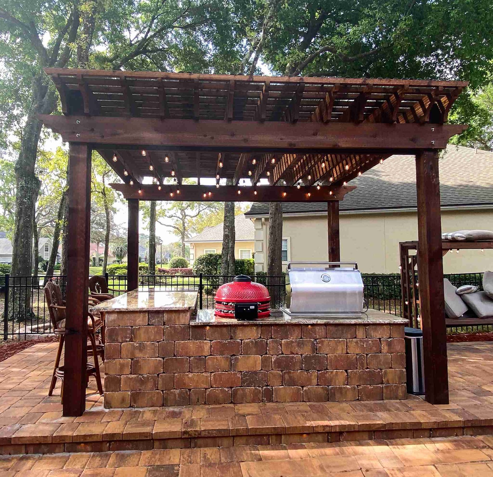 Custom pergola and outdoor living space Jacksonville