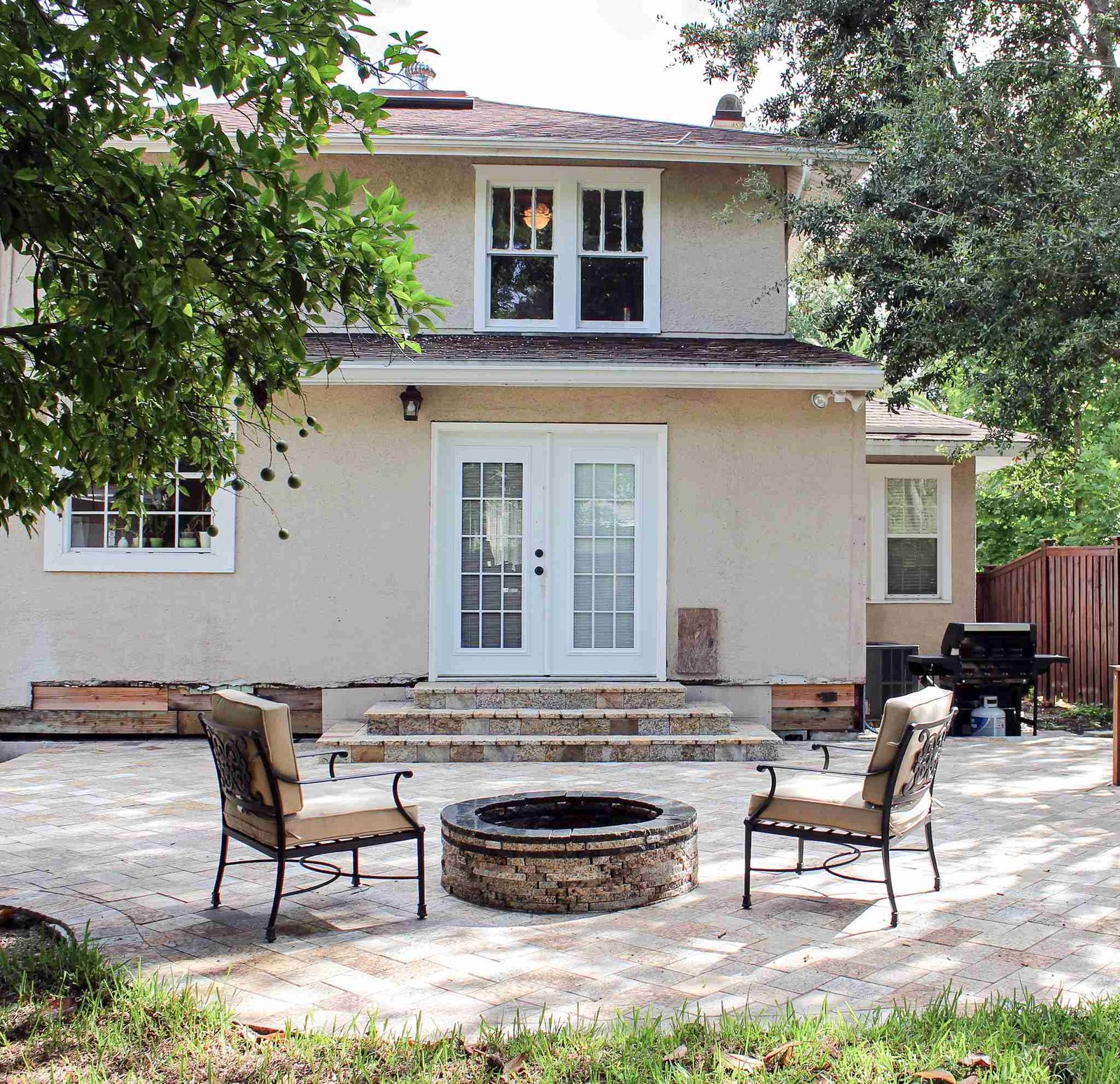 Fire pit patio design Jacksonville FL