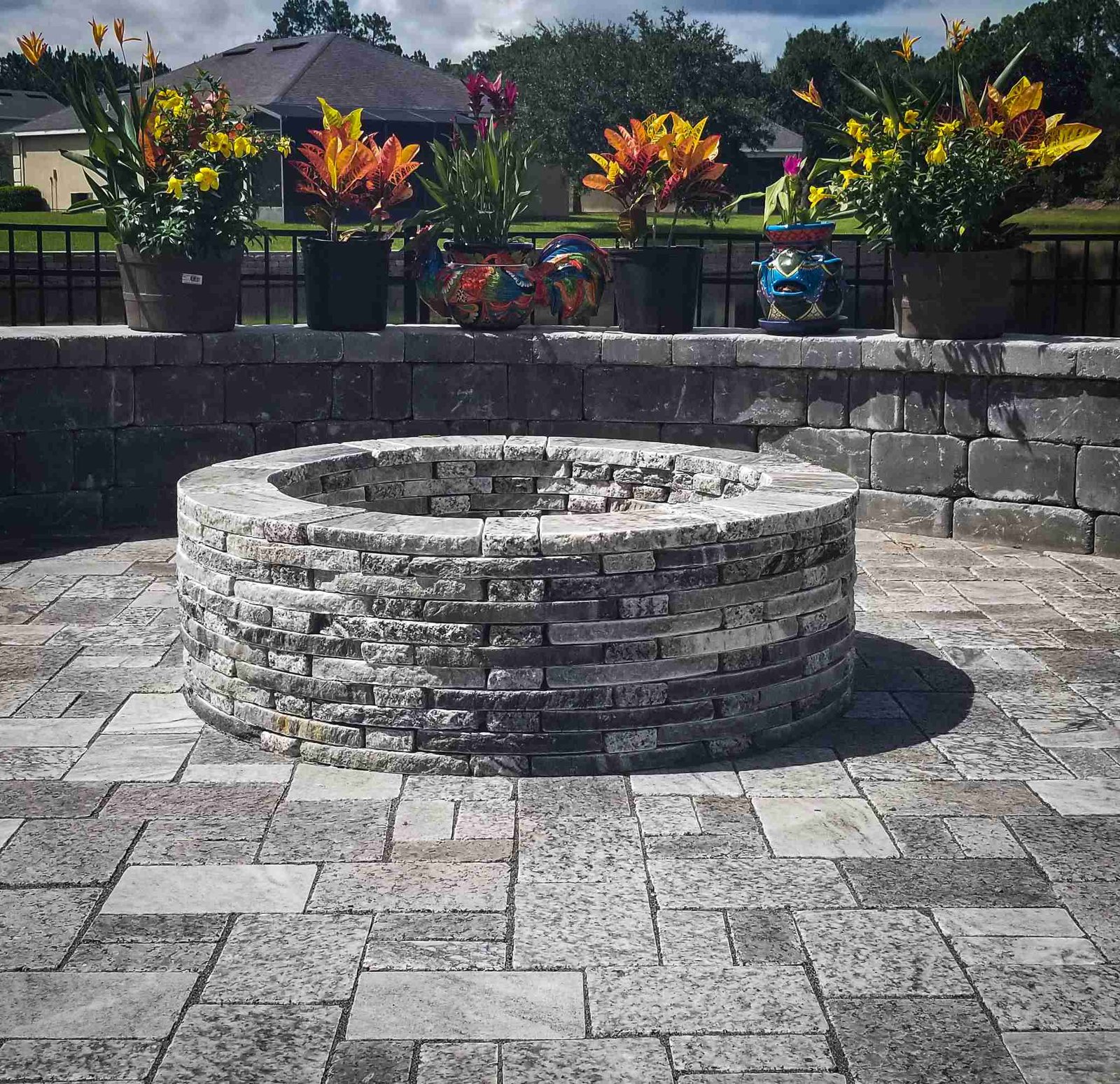 Outdoor fire feature Jacksonville FL